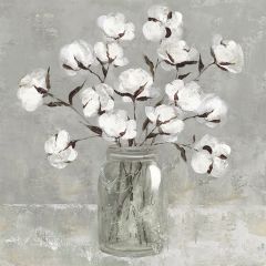 Cotton In A Canning Jar Wall Art