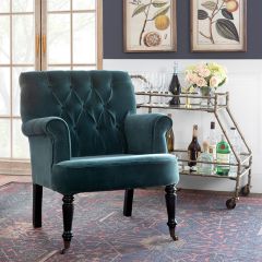 Cotton Velvet Armchair
