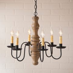 Country Chic 6 Arm Chandelier