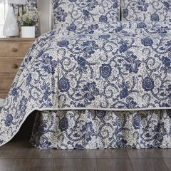 Country Chic Floral Pattern Bed Skirt