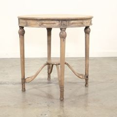 Country Cottage Round Wood Accent Table