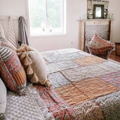 Country Cottage Vintage Patchwork Quilt
