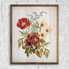 Country Flower Bouquet Wall Art