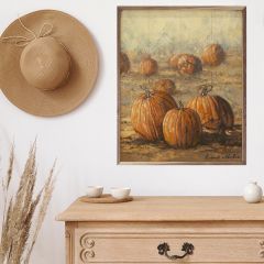 Country Pumpkins By Bonnie Mohr Framed Wall Art