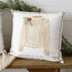 Cozy Charms Sweater Weather Accent Pillow