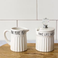 Cream and Sugar Containers 2 Pieces