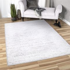 Creamy Natural Dotted Area Rug