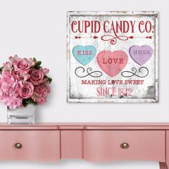 Cupid Candy Company Canvas Wall Art