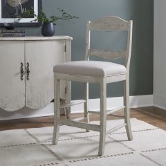Curved Ladder Back Counter Stool