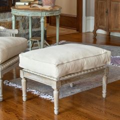 Cushioned Country Ottoman