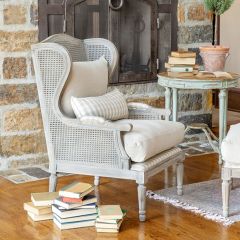 Cushioned Country Wingback Chair