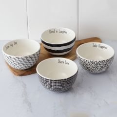 Inspirational Patterned Bowl Collection Set of 4