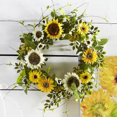 Cheerful Sunflower Wreath