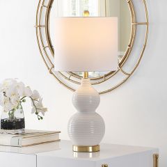 Ivory Elegance Ceramic Table Lamp