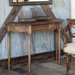 Old Pine Demilune Console