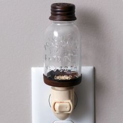 Mason Jar Style Night Light Set of 2