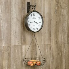 Basket Scale Style Clock