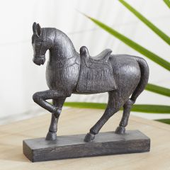 Elegant Dark Horse Figure