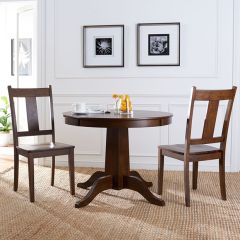 Rustic Wood Dining Chair Set of 2