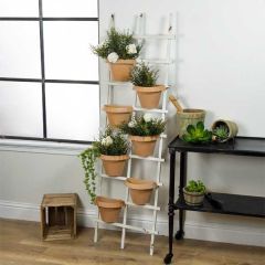 Ladder Trellis With Planter Pots