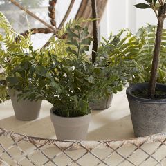 Faux Fern With Pot Set of 3