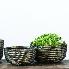 Woven Grass Baskets Set of 3
