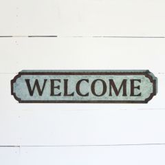 Metal Embossed Welcome Sign