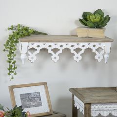 Country Cottage Wood Wall Shelf