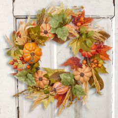 Harvest Pumpkin Wreath