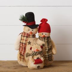 Plush Snowman Family Figure
