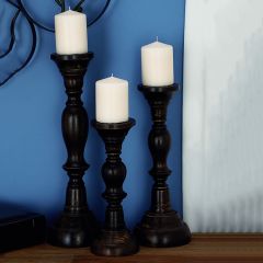 Dark Gothic Candle Holders Set of 3