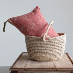 Date Leaf and Woven Grass Basket