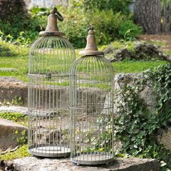 Tall Narrow Decorative Bird Cages Set of 2
