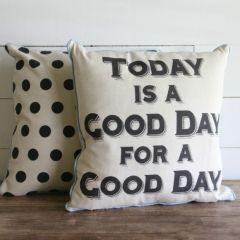 Good Day Polka Dot Pillow