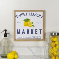 Lemon Market Framed Wall Sign