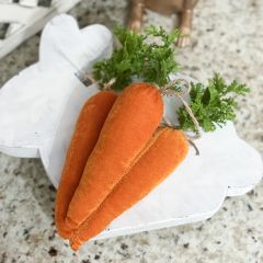 Decorative Bag of Velvet Carrots