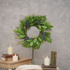 Decorative Blueberry Bush Wreath