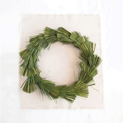 Decorative Dried Plume Grass Wreath