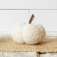 Decorative Fabric Pumpkin White