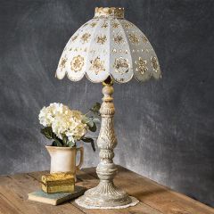 Decorative Florals Distressed Table Lamp