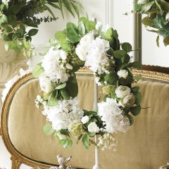 Decorative Hydrangea and Ranunculus Wreath