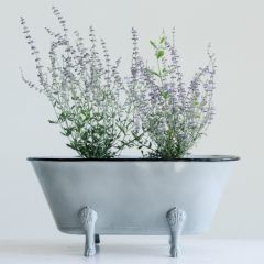 Decorative Metal Clawfoot Tub Planter