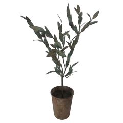 Decorative Metal Olive Tree