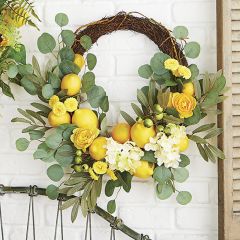 Decorative Mixed Lemon Wreath
