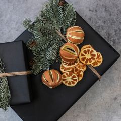 Decorative Orange Orbs and Slices