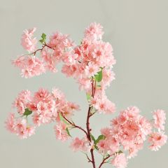 Decorative Pink Cherry Blossom Stem Set of 2