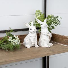 Decorative Spring Bunny Figure Set of 2