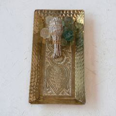 Decorative Tray With Hammered Detailing