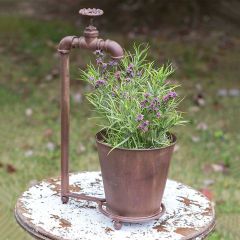 Decorative Water Spigot Planter Pot