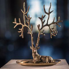 Deer with Antlers Jewelry Tree